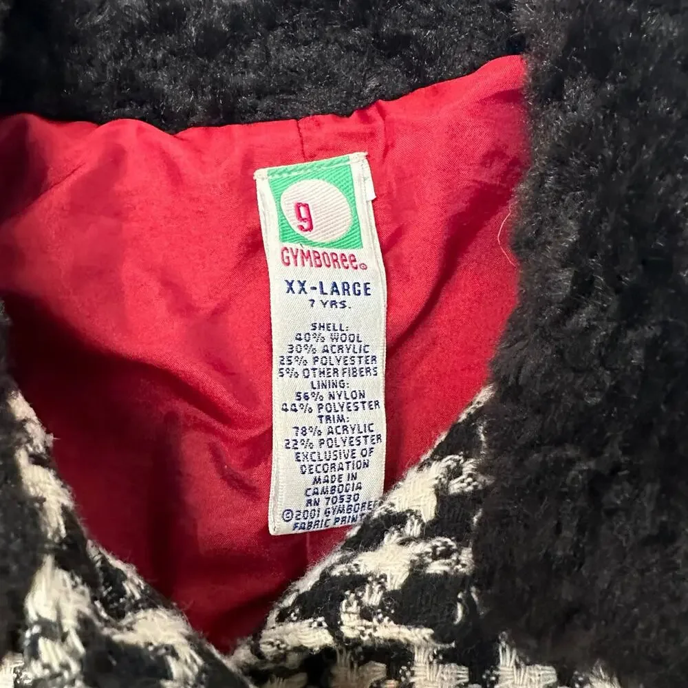 Gymboree vintage Houndstooth coat